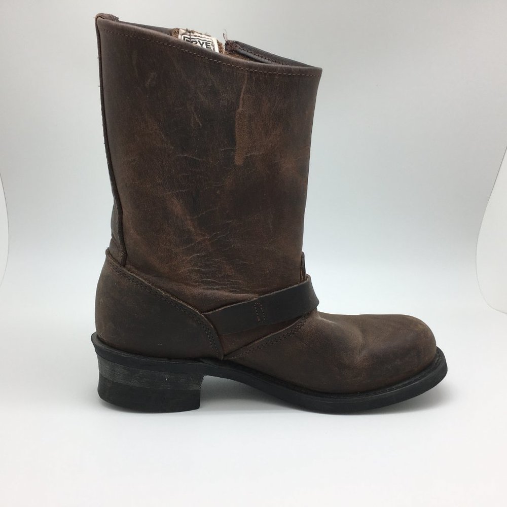 Frye Brown Leather Engineer Boots - Picture 7 of 12